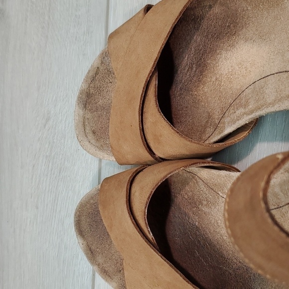 Ugg Australia Women Leather Wedge Sandals shoes sz 5 - Picture 12 of 13